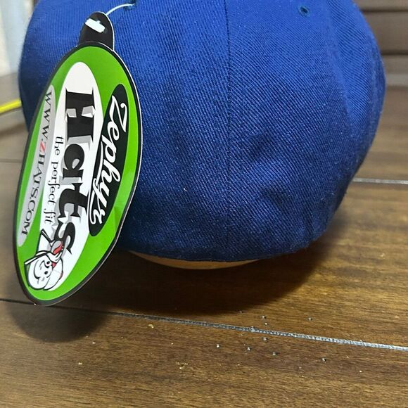 Zephyr Blanks Fitted Baseball Cap Hat Size 7 3/4 - Picture 3 of 5